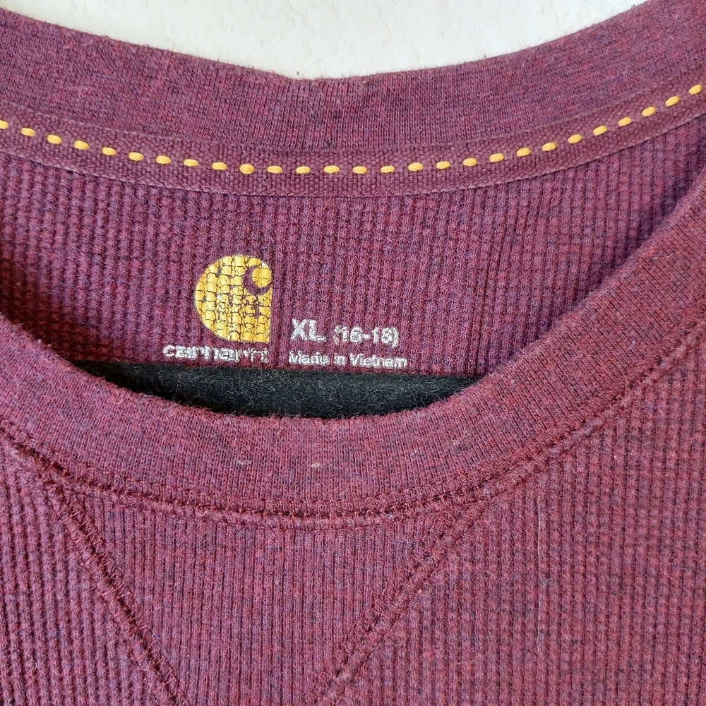 Carhartt Longsleeve Knit Thermal Pullover Top‎ Size XL